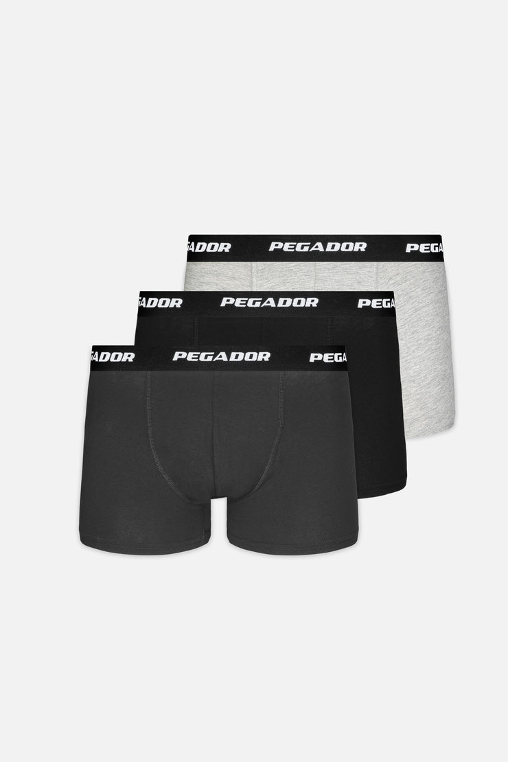 Pegador Tantun Boxershorts 3 Pack Grey Melange Black Anthracite Wochenangebot