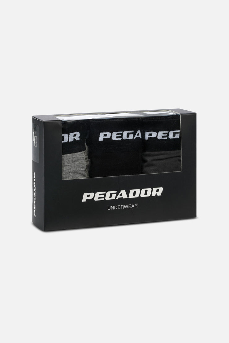 Pegador Tantun Boxershorts 3 Pack Grey Melange Black Anthracite Wochenangebot