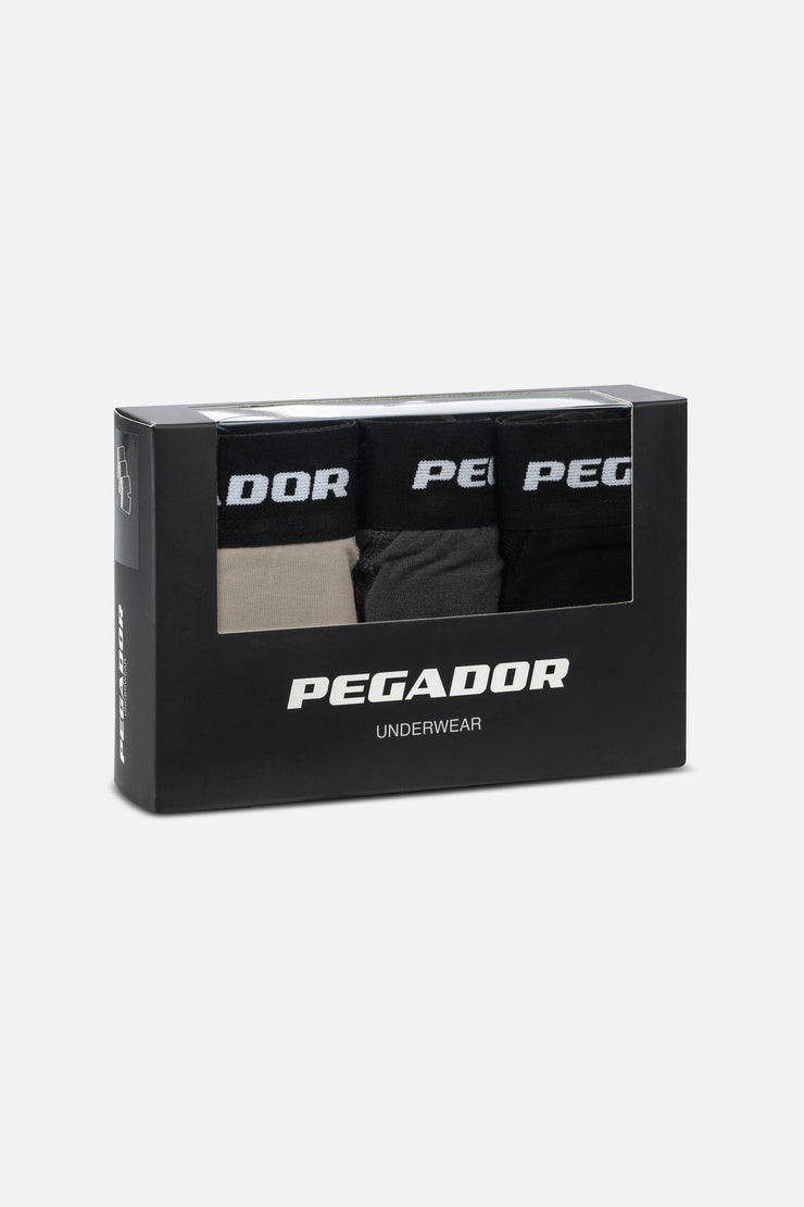 Pegador Tantun Boxershorts 3 Pack Light Beige Anthracite Black Kostenlose Rückgabe