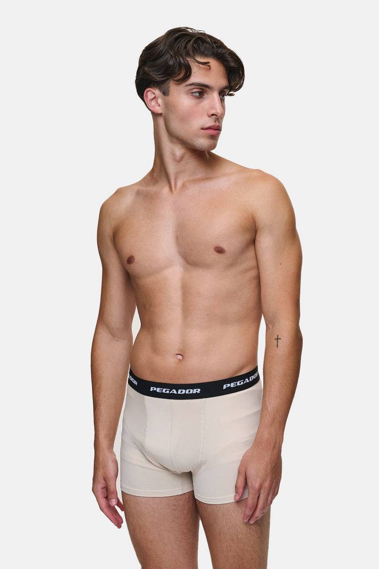 Pegador Tantun Boxershorts 3 Pack Light Beige Anthracite Black Kostenlose Rückgabe