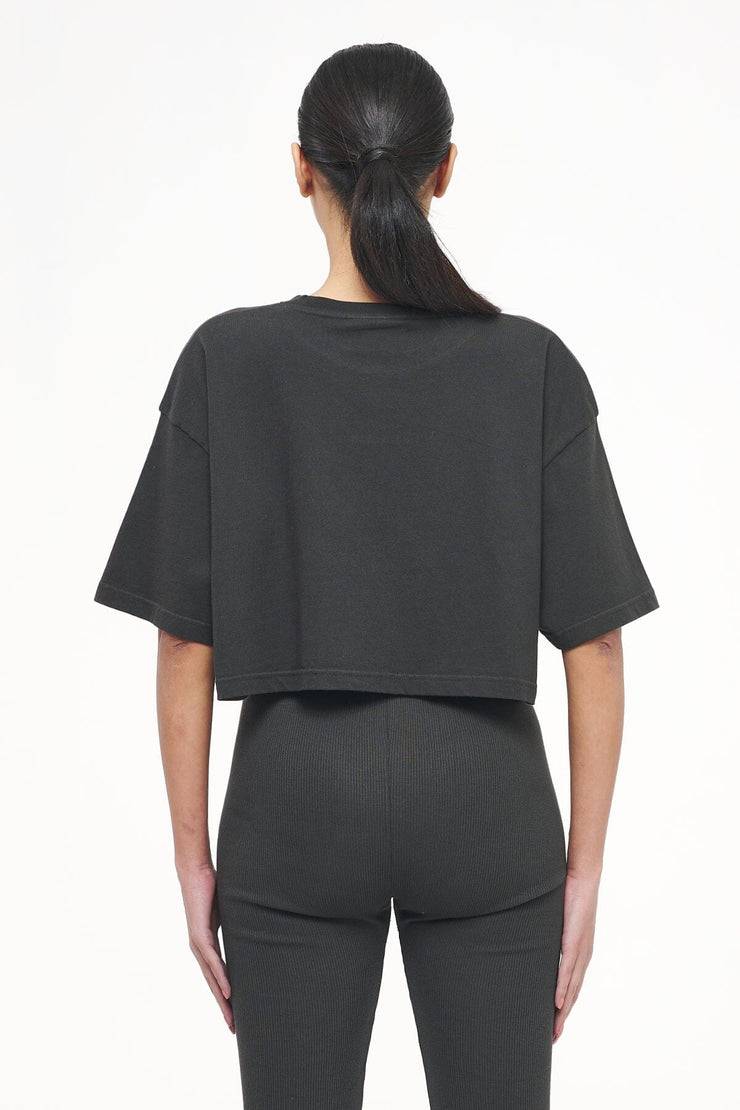 Pegador Layla Oversized Cropped Tee Vintage Washed Iron Grey Gum Bis zu 55% Rabatt