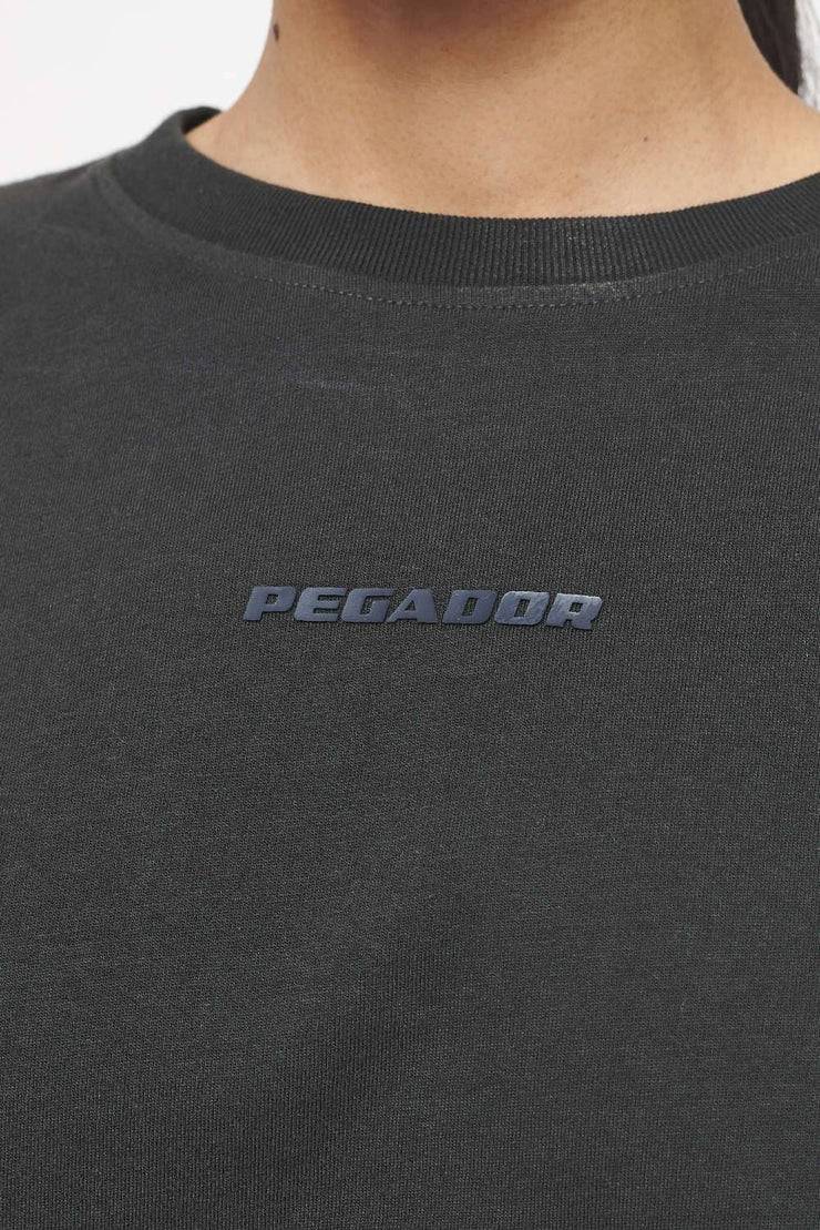 Pegador Layla Oversized Cropped Tee Vintage Washed Iron Grey Gum Bis zu 55% Rabatt