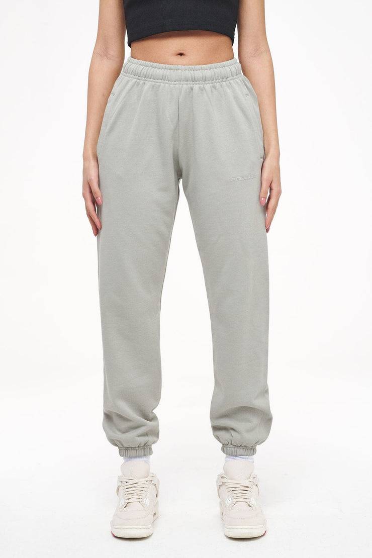 Pegador Grace High Waisted Sweat Pants Vintage Washed Quiet Gray Super Rabatt