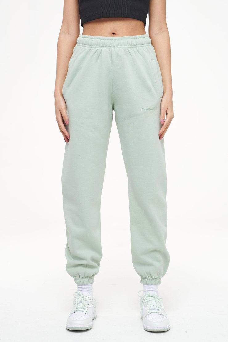 Pegador Grace High Waisted Sweat Pants Vintage Washed Milky Green Gum Riesige Rabatte