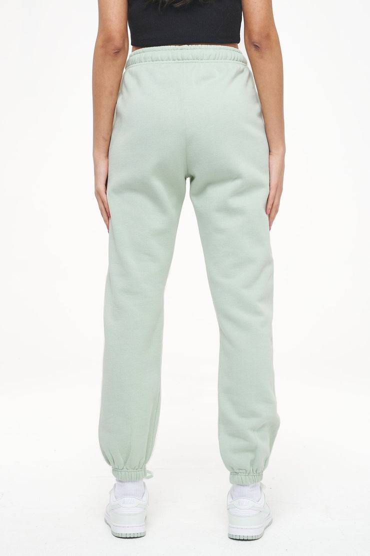 Pegador Grace High Waisted Sweat Pants Vintage Washed Milky Green Gum Riesige Rabatte