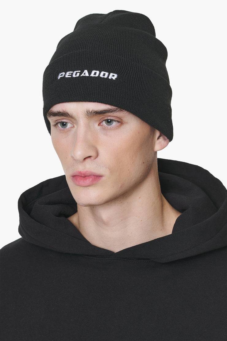 Pegador Logo Beanie Black White Günstiger Verkauf
