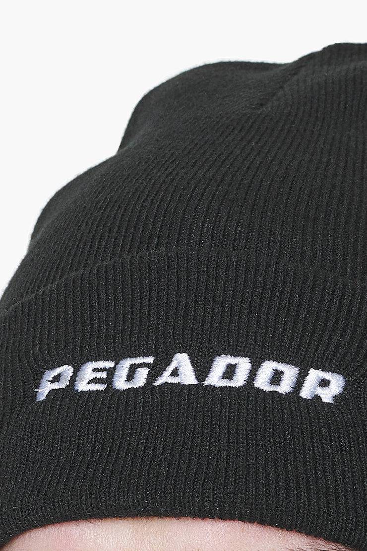 Pegador Logo Beanie Black White Günstiger Verkauf