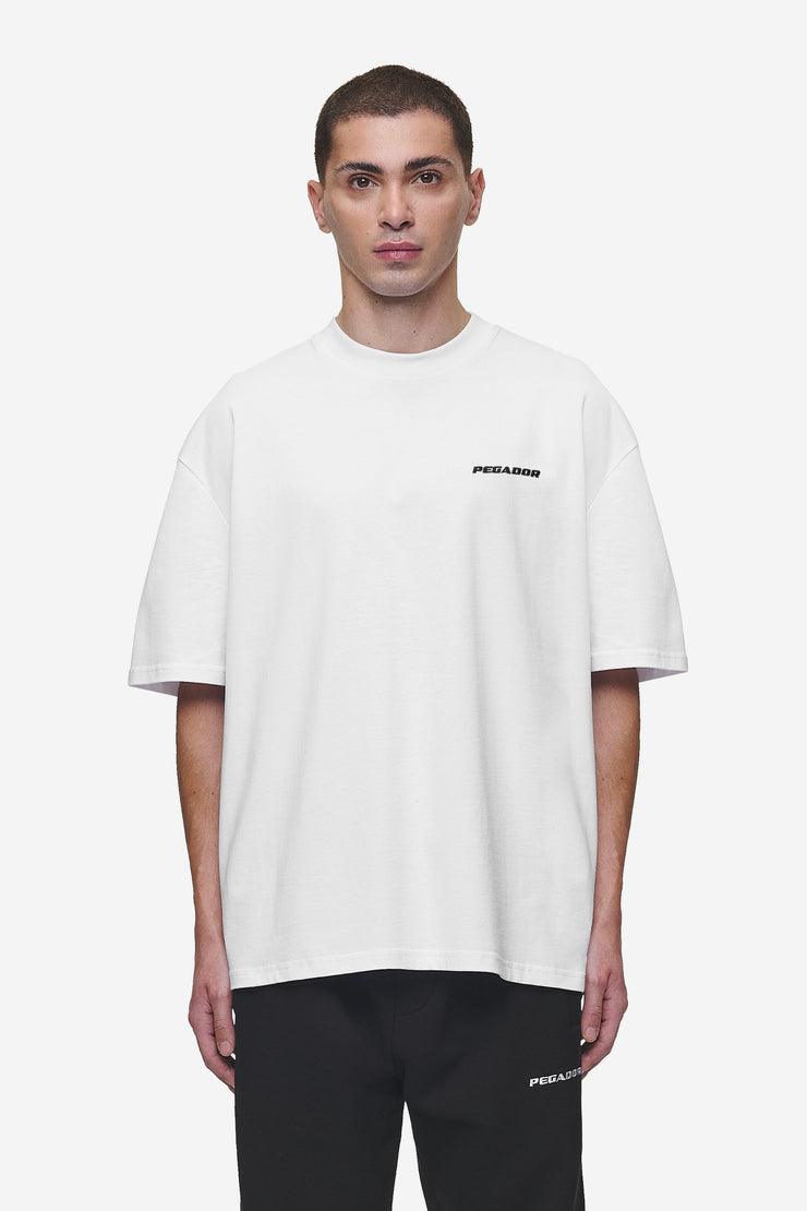 Pegador Logo Oversized Tee White Fabrik Onlineshop