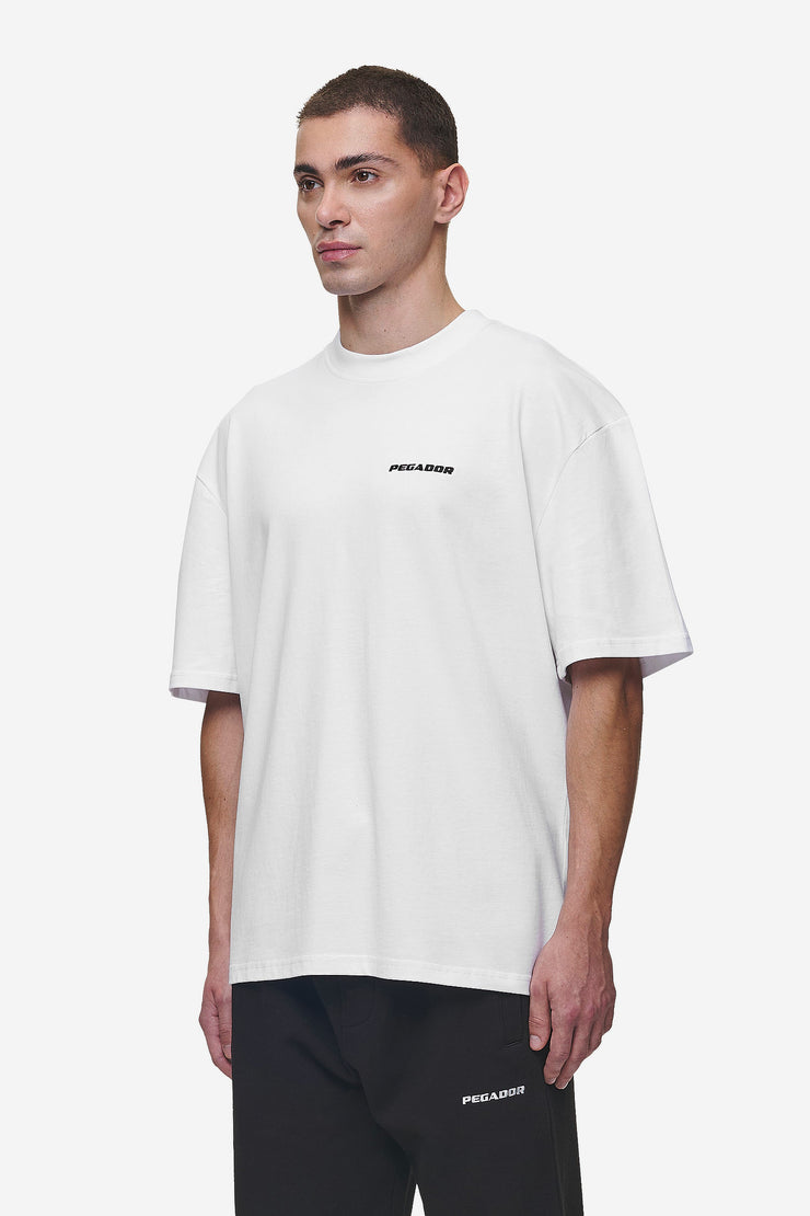 Pegador Logo Oversized Tee White Fabrik Onlineshop