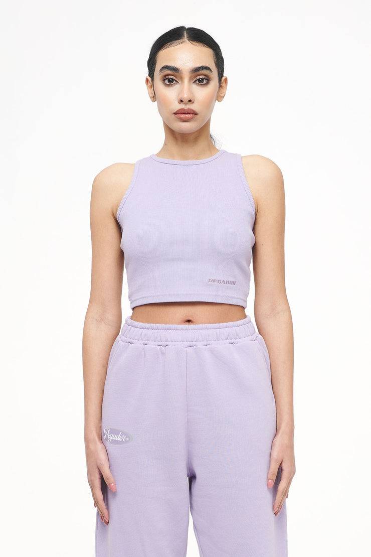 Pegador Ayla Crop Top Vintage Washed Purple Paste Rabatt