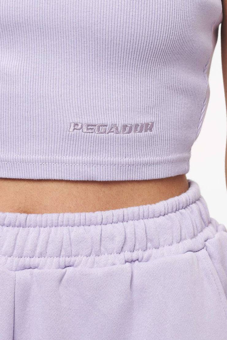 Pegador Ayla Crop Top Vintage Washed Purple Paste Rabatt