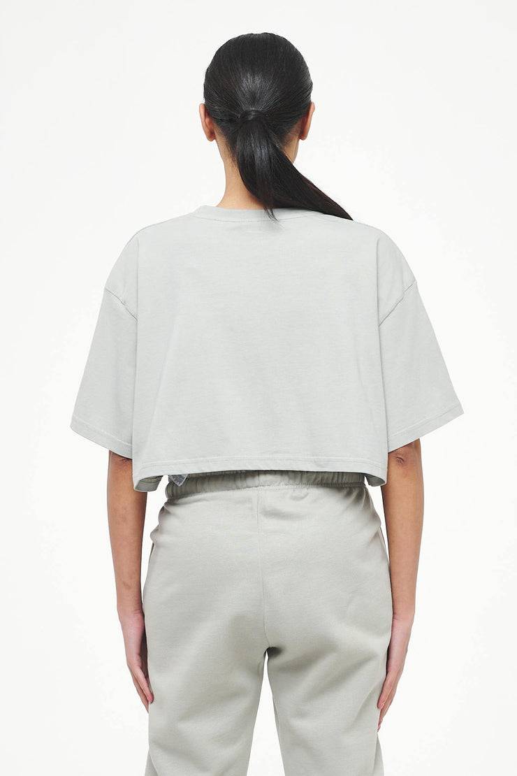 Pegador Layla Oversized Cropped Tee Vintage Washed Quiet Gray Gum Versandkostenfrei