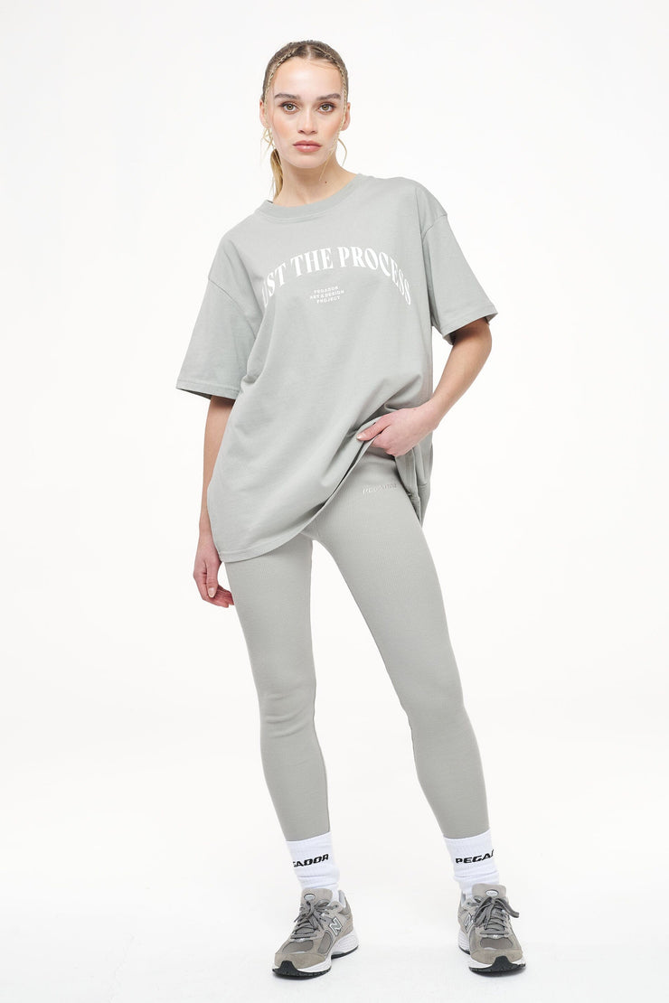 Pegador Jill Rib Leggings Vintage Washed Quiet Gray Flash Sale