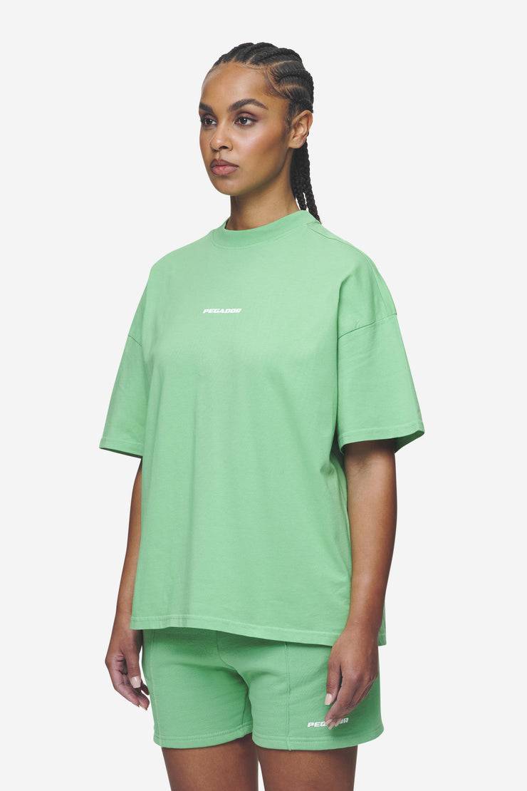 Pegador Bracy Heavy Oversized Tee Washed Peppermint Green White Gum Muttertagsangebot