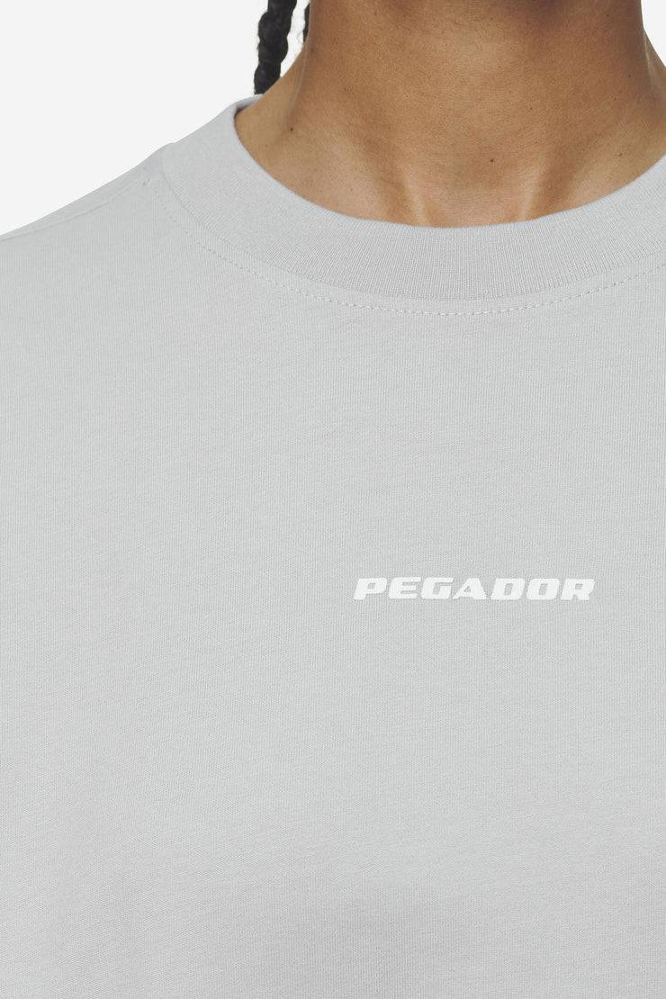 Pegador Bracy Heavy Oversized Tee Washed Sky Grey White Gum Lagerräumung
