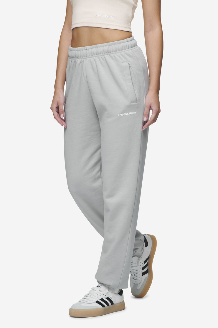 Pegador Villa High Waisted Sweat Pants Washed Sky Grey White Gum Top Angebot