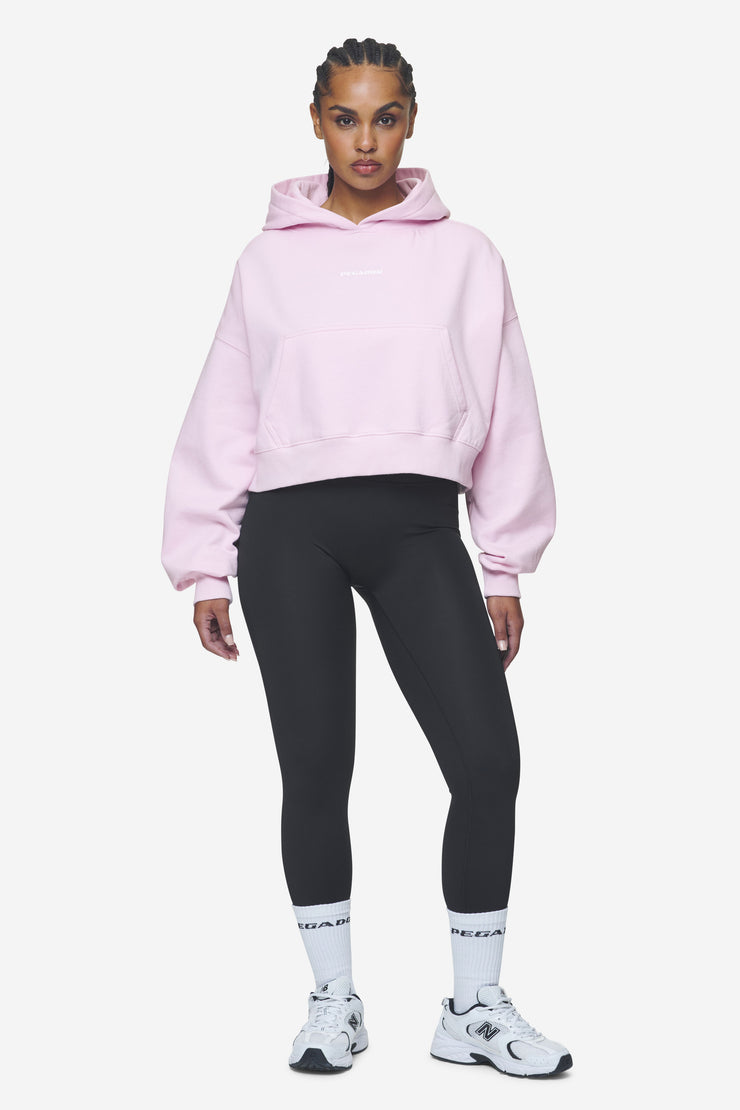 Pegador Salita Oversized Cropped Hoodie Washed Bubblegum White Gum Neueste Mode