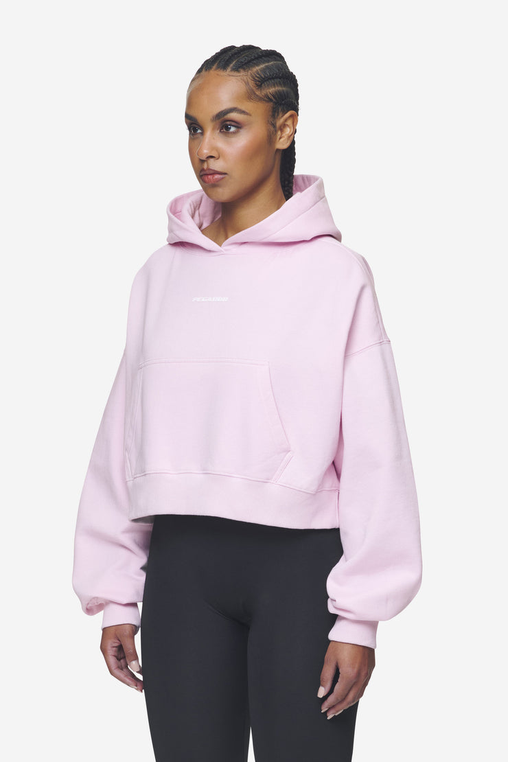 Pegador Salita Oversized Cropped Hoodie Washed Bubblegum White Gum Neueste Mode