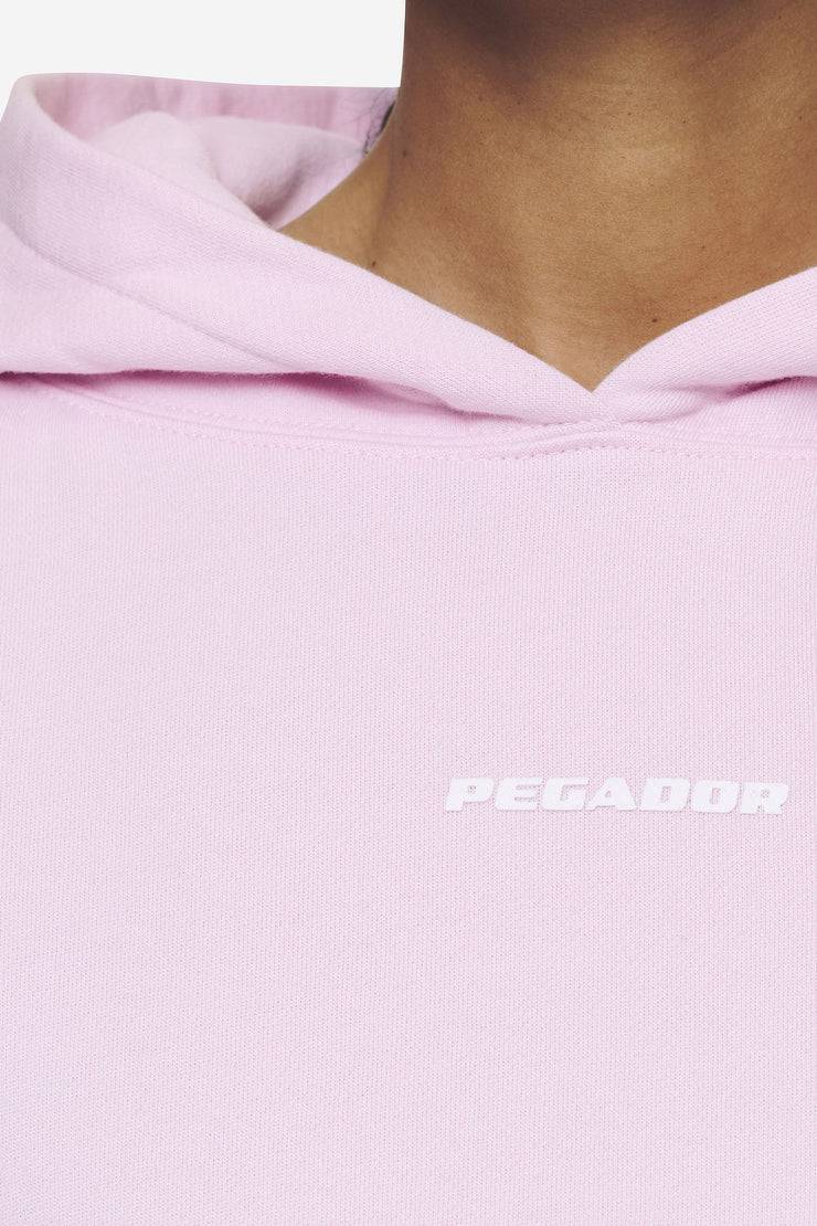 Pegador Salita Oversized Cropped Hoodie Washed Bubblegum White Gum Neueste Mode
