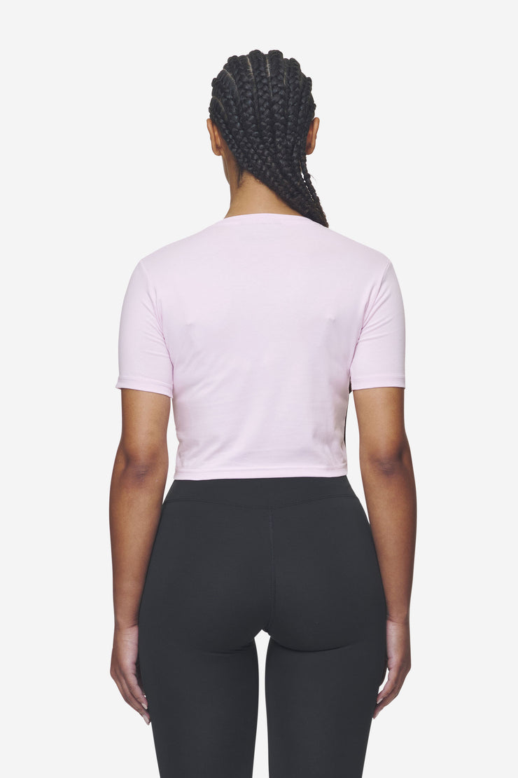 Pegador Ines Cropped Baby Tee Washed Bubblegum White Gum Online Outlet