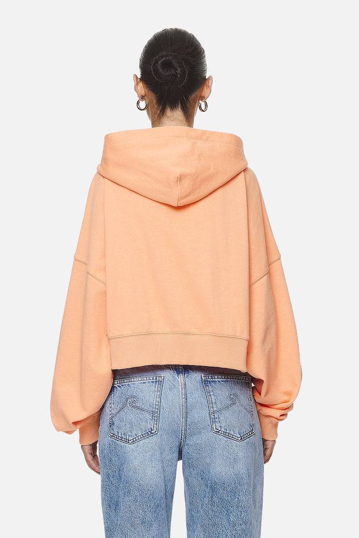 Pegador Marla Cropped Zip Hoodie Washed Apricot White Gum Große Rabatte