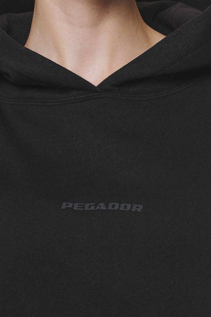 Pegador Clarita Logo Oversized Hoodie Black Gum Tägliche Deals
