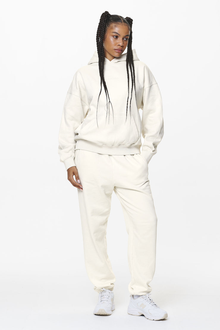 Pegador Clarita Logo Oversized Hoodie Washed Salty Cream Gum Kostenlose Rückgabe