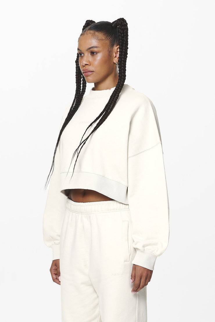 Pegador Londa Cropped Oversized Sweater Washed Salty Cream Gum Letzte 3 Tage
