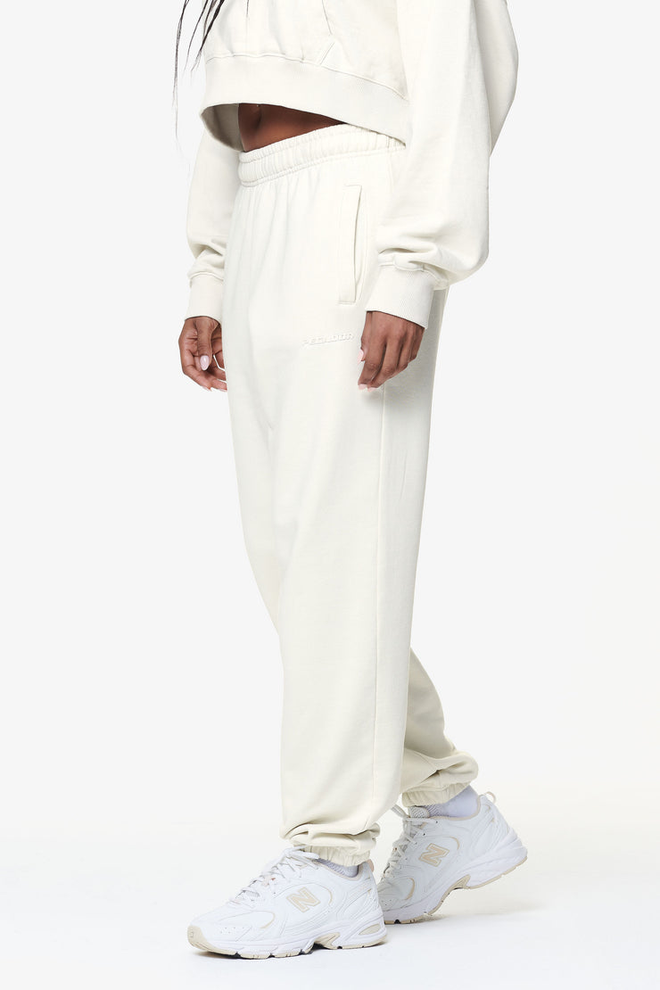 Pegador Villa High Waisted Sweat Pants Washed Salty Cream Gum Neueste Stile