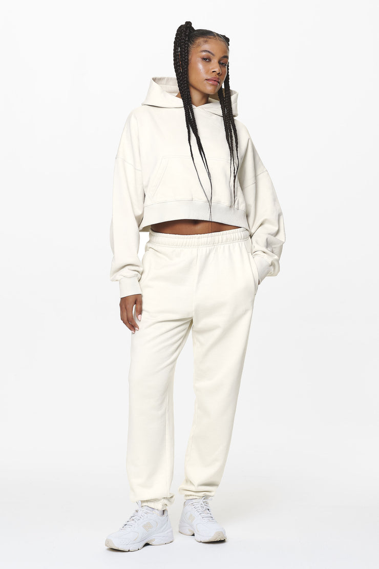 Pegador Villa High Waisted Sweat Pants Washed Salty Cream Gum Neueste Stile