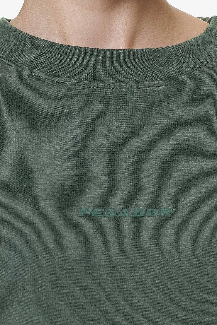 Pegador Bel Air Heavy Oversized Tee Washed Sage Green Gum Letzter Tag