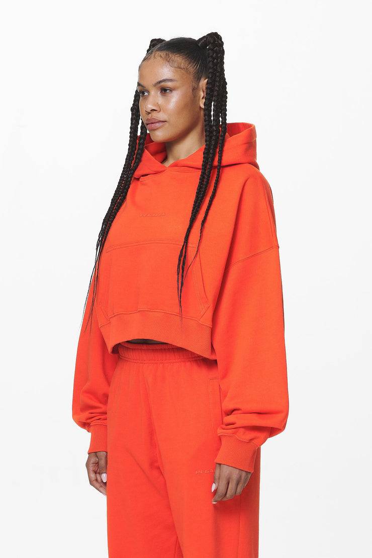 Pegador Salita Oversized Cropped Hoodie Washed Signal Red Gum Bis zu 65% Rabatt