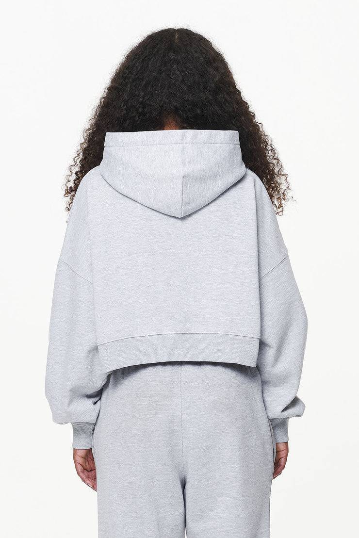 Pegador Chancery Oversized Cropped Hoodie Grey Melange Bis zu 55% Rabatt