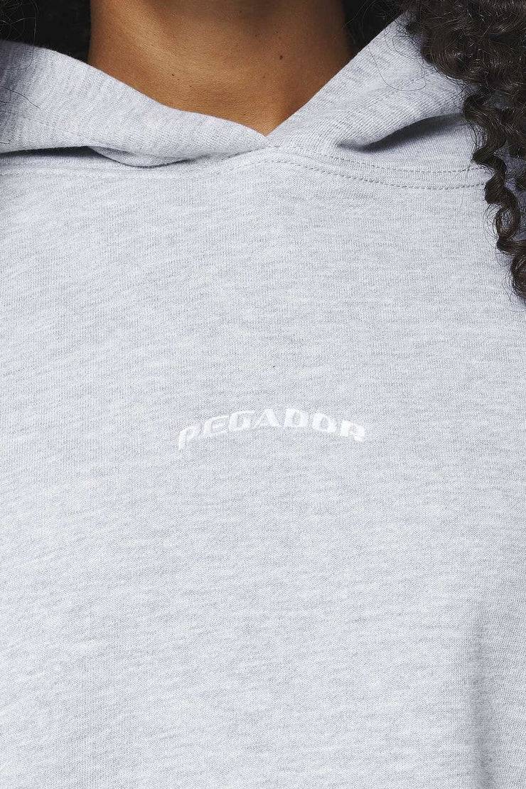 Pegador Chancery Oversized Cropped Hoodie Grey Melange Bis zu 55% Rabatt
