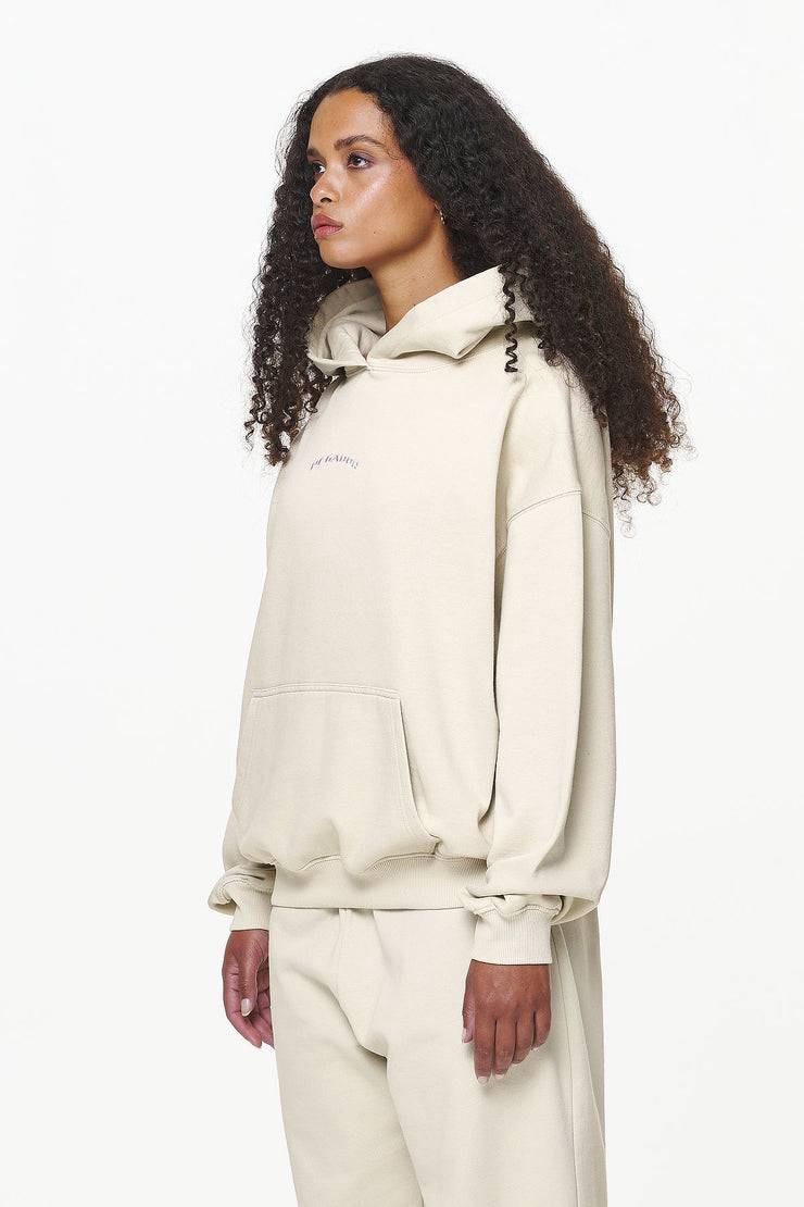Pegador Camberwell Logo Oversized Hoodie Vintage Washed Bone White Super Rabatt