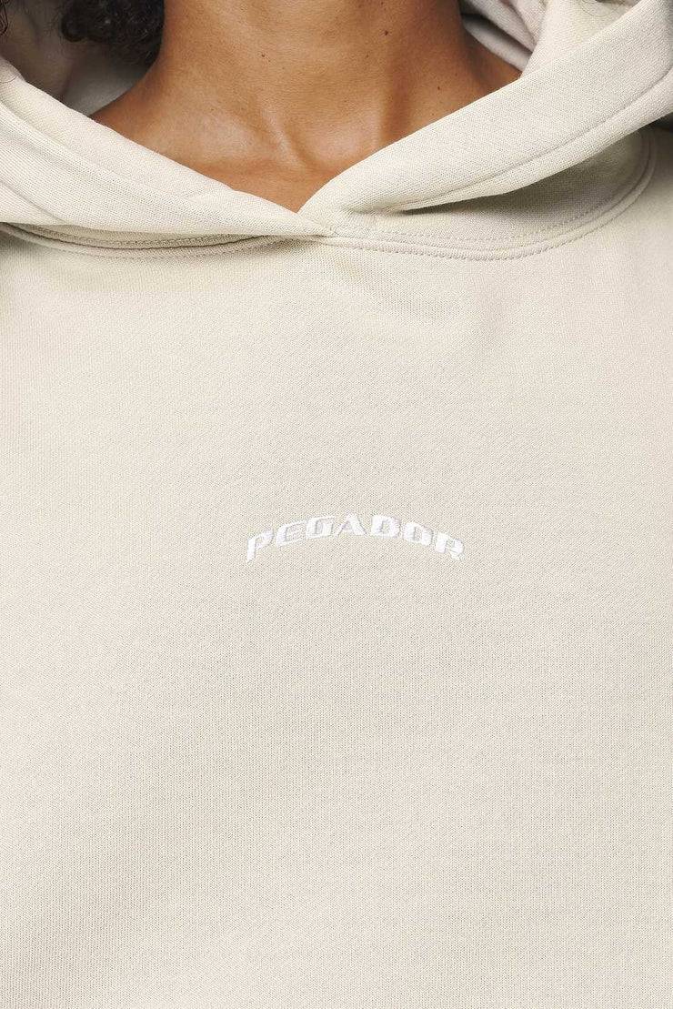Pegador Camberwell Logo Oversized Hoodie Vintage Washed Bone White Super Rabatt
