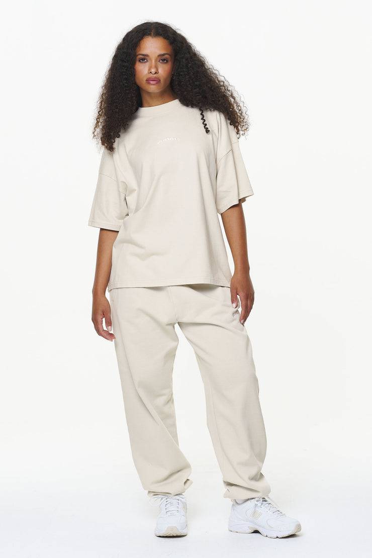 Pegador Thames Heavy Oversized Tee Vintage Washed Bone White Riesige Rabatte