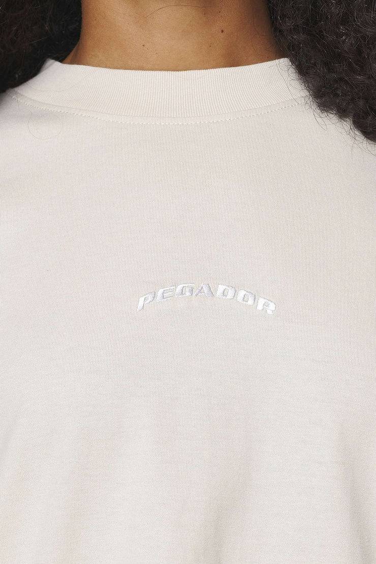Pegador Thames Heavy Oversized Tee Vintage Washed Bone White Riesige Rabatte