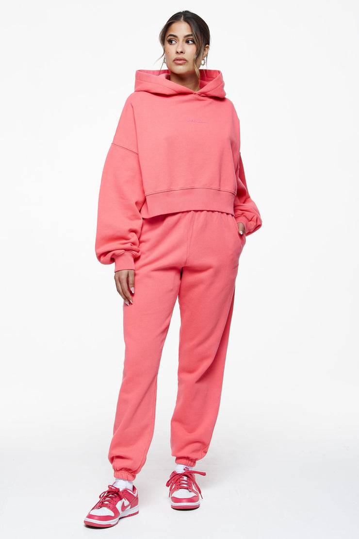 Pegador Villa High Waisted Sweat Pants Vintage Washed Strawberry Gum Begrenzt auf 3 Tage
