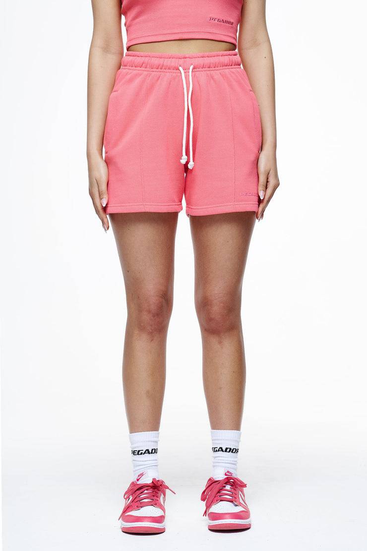 Pegador Umbria High Waisted Shorts Vintage Washed Strawberry Gum Black Friday Preise