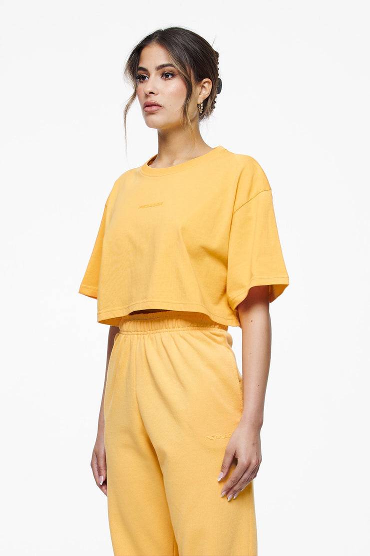 Pegador Layla Oversized Cropped Tee Vintage Washed Golden Sun Gum 50% Rabatt für begrenzte Zeit