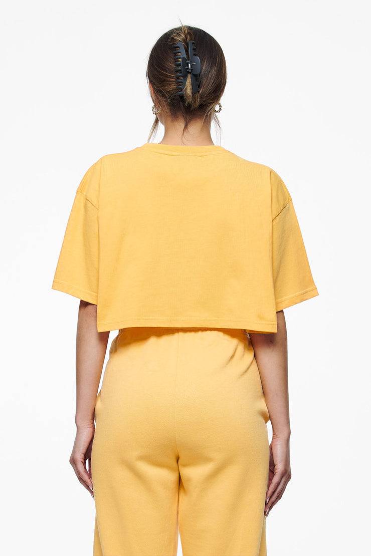 Pegador Layla Oversized Cropped Tee Vintage Washed Golden Sun Gum 50% Rabatt für begrenzte Zeit