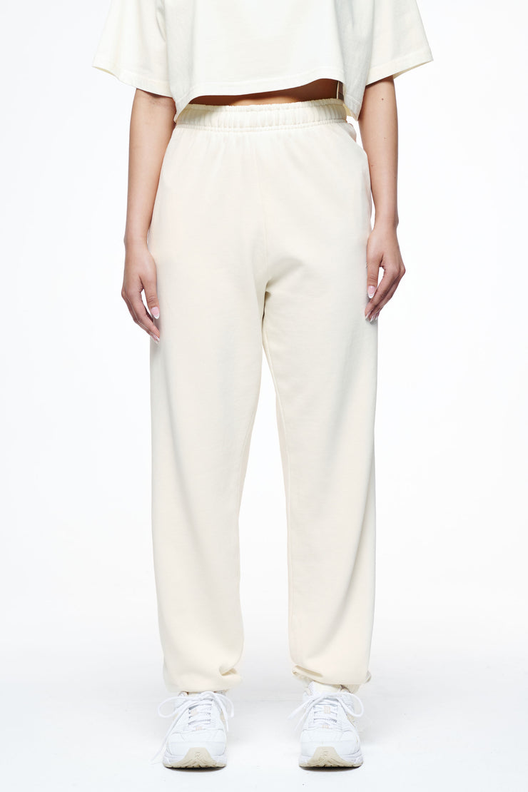 Pegador Villa High Waisted Sweat Pants Vintage Washed Unbleached Gum Kostenloser Versand