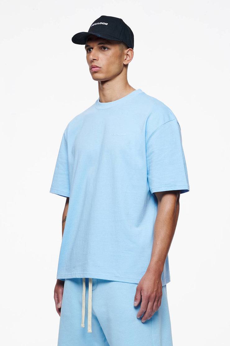 Pegador Logo Oversized Tee Vintage Washed Riviera Blue Gum Exklusivangebot