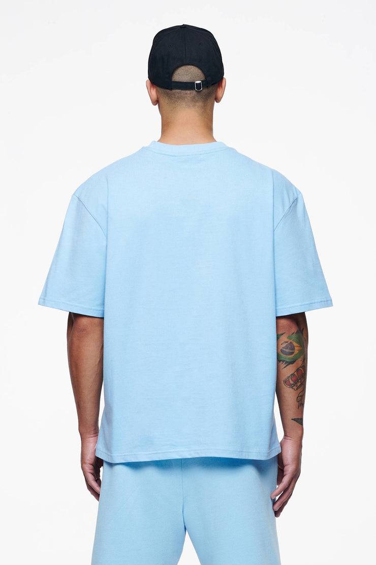 Pegador Logo Oversized Tee Vintage Washed Riviera Blue Gum Exklusivangebot
