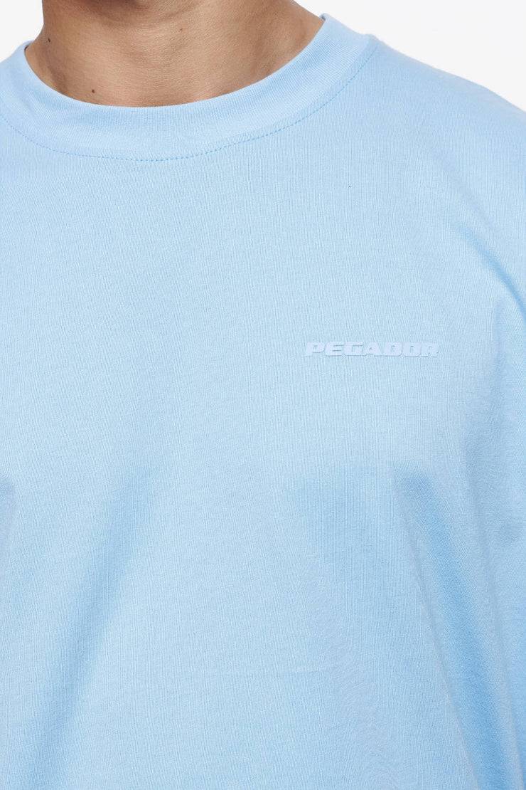 Pegador Logo Oversized Tee Vintage Washed Riviera Blue Gum Exklusivangebot
