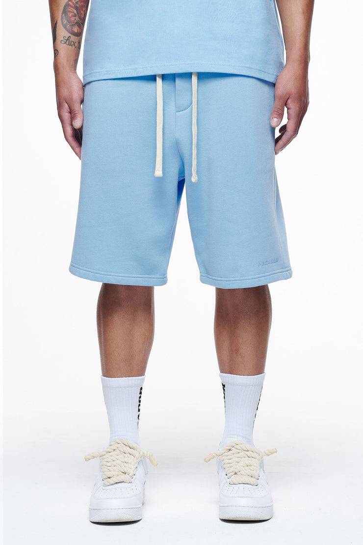 Pegador Logo Heavy Sweat Shorts Vintage Washed Riviera Blue Gum Preisnachlass