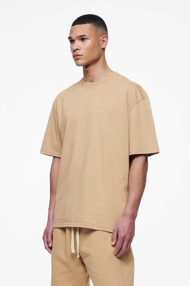 Pegador Logo Oversized Tee Vintage Washed Espresso Gum Saisonschlussverkauf