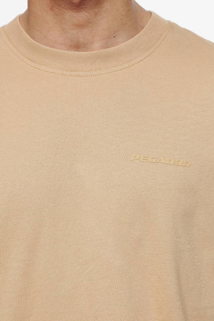 Pegador Logo Oversized Tee Vintage Washed Espresso Gum Saisonschlussverkauf