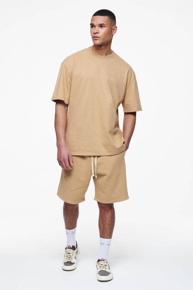Pegador Logo Heavy Sweat Shorts Vintage Washed Espresso Gum Black Friday